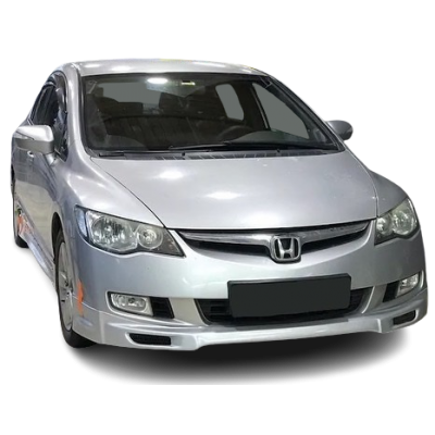 Honda Civic Fd6 (2006-2009) Makyajsız  Kasa için Makyajlı Ön Tampon Ek (Plastik)