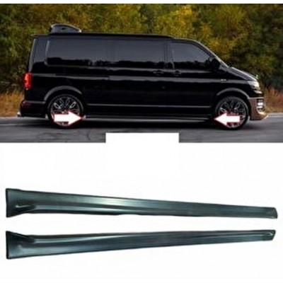 Vw Transporter -(2003 - 2021) Uzun Şase Yan Marşpiyel Seti (Plastik)