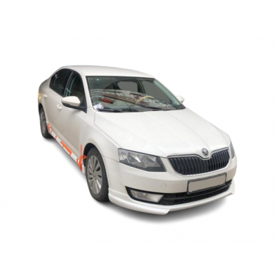 Skoda Octavia MK3 (2013 - 2017) Custom Style Ön Tampon Eki (Plastik)