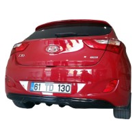 Hyundai İ30 (2011-2016) Arka Tampon Eki - Difüzör (Plastik)