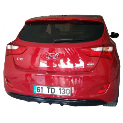 Hyundai İ30 (2011-2016) Arka Tampon Eki - Difüzör (Plastik)