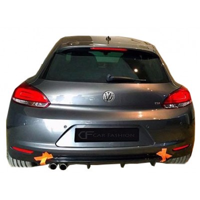 Volkswagen Scirocco (2009-2014) Arka Tampon Eki - Difüzör (Plastik)