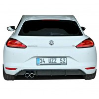 Volkswagen Scirocco (2015-2017) Arka Tampon Eki - Difüzör (Plastik)