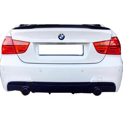 Bmw 3 Serisi E90 2006 - 2012 M Performance Arka Tampon Eki - Difüzör (Plastik)