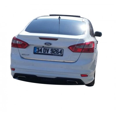 Ford Focus 3 Sedan (2012-2018) Arka Tampon Eki - Difüzör (Plastik)