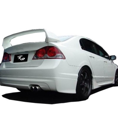 Honda Civic FD6 (2006-2011) Mugen Arka Tampon Eki - Difüzör (Plastik)