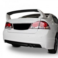 Honda Civic FD6 (2006-2011) Mugen Arka Tampon Eki - Difüzör (Plastik)