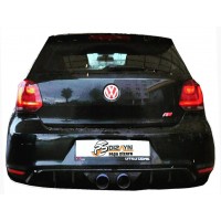 Volkswagen Polo (2010-2014) GTİ R400 Arka Tampon Eki - Difüzör (Plastik)