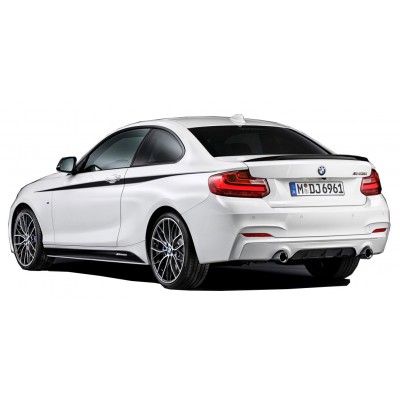 Bmw 2 Serisi F22 2014 Sonrası M Performance Arka Tampon Eki - Difüzör (Plastik)