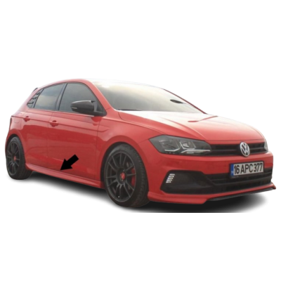 Volkswagen Polo (2018 - 2020) Aero Style  Marşpiyel Seti (Plastik)