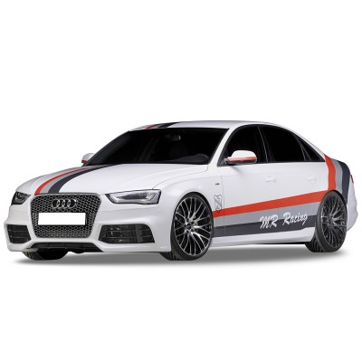 Audi A4 B8 2008 - 2012 RS4 Yan Marşpiyel Seti (Plastik)