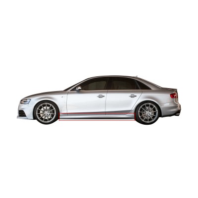 Audi A4 B8 2008 - 2012 RS4 Yan Marşpiyel Seti (Plastik)