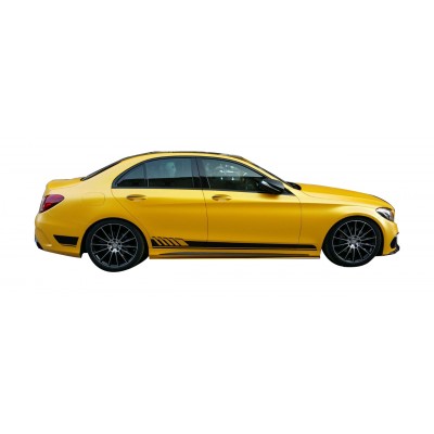 Mercedes C Serisi W205 (2015-2018) AMG Yan Marşpiyel Altı Lip (Plastik)