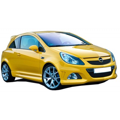 Opel Corsa D (2007-2015) OPC 2 kapılı (Coupe) Yan Marşpiyel Seti (Plastik)