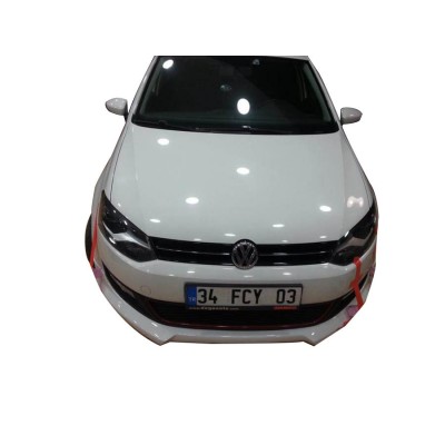 Volkswagen Polo (2010-2014) Makyajsız Ön Tampon Ek (Plastik)