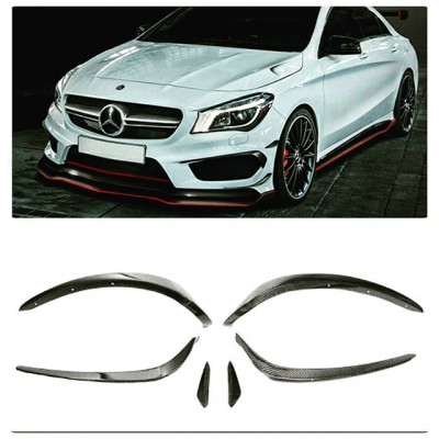 Mercedes CLA Serisi AMG W117 (2012-2015) Ön Tampon Kaşları (6 Parça)